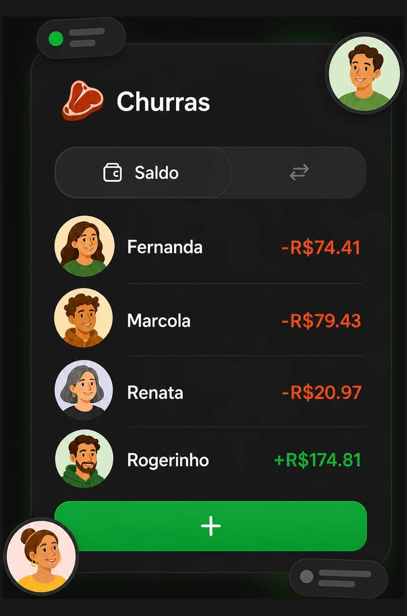 Group balance: who is owed and who owes