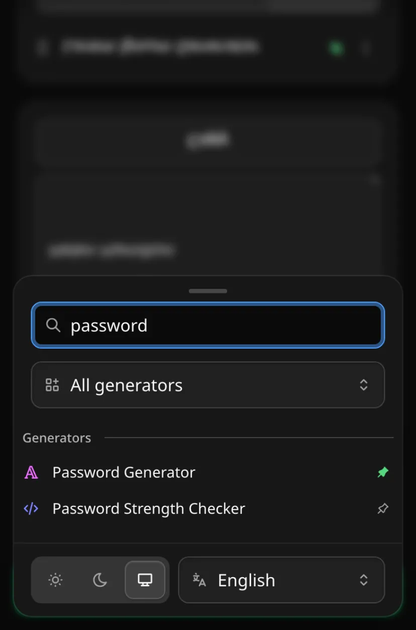 Searching the catalog for password tools